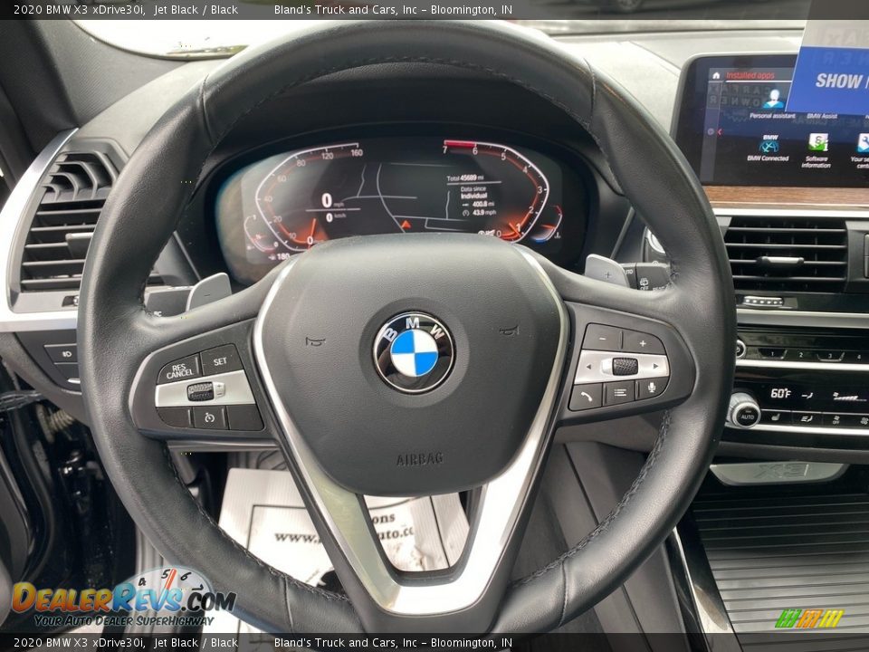 2020 BMW X3 xDrive30i Jet Black / Black Photo #17