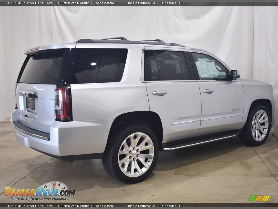 2016 GMC Yukon Denali 4WD Quicksilver Metallic / Cocoa/Shale Photo #2