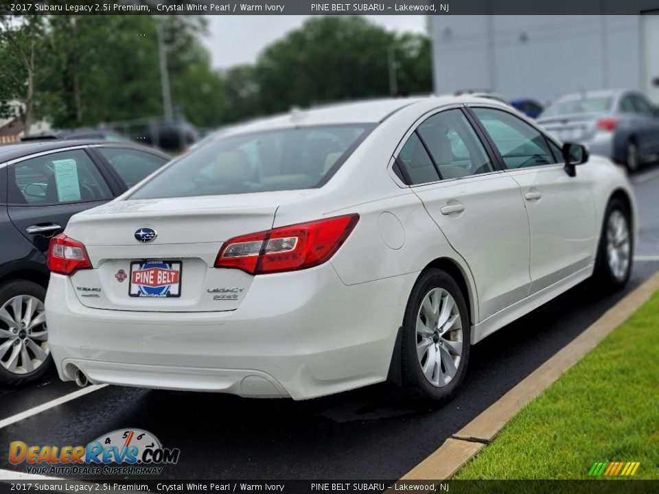 2017 Subaru Legacy 2.5i Premium Crystal White Pearl / Warm Ivory Photo #4