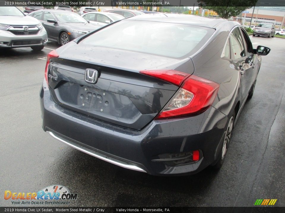 2019 Honda Civic LX Sedan Modern Steel Metallic / Gray Photo #5