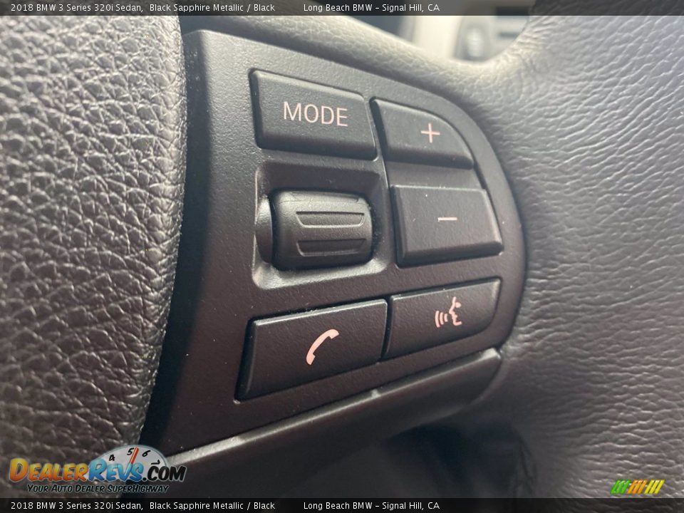 2018 BMW 3 Series 320i Sedan Black Sapphire Metallic / Black Photo #20