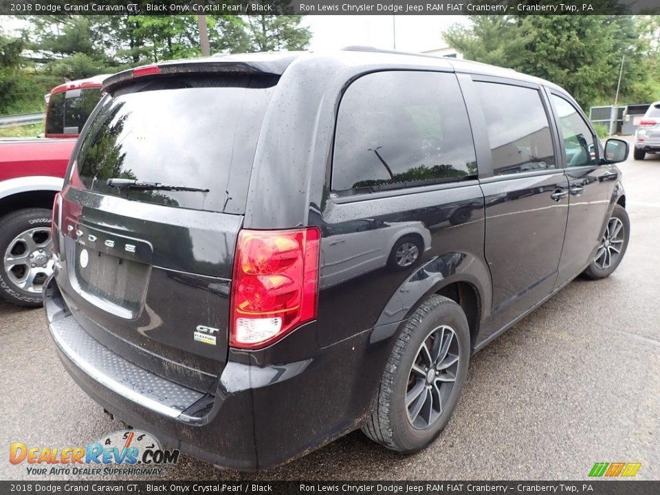 2018 Dodge Grand Caravan GT Black Onyx Crystal Pearl / Black Photo #3