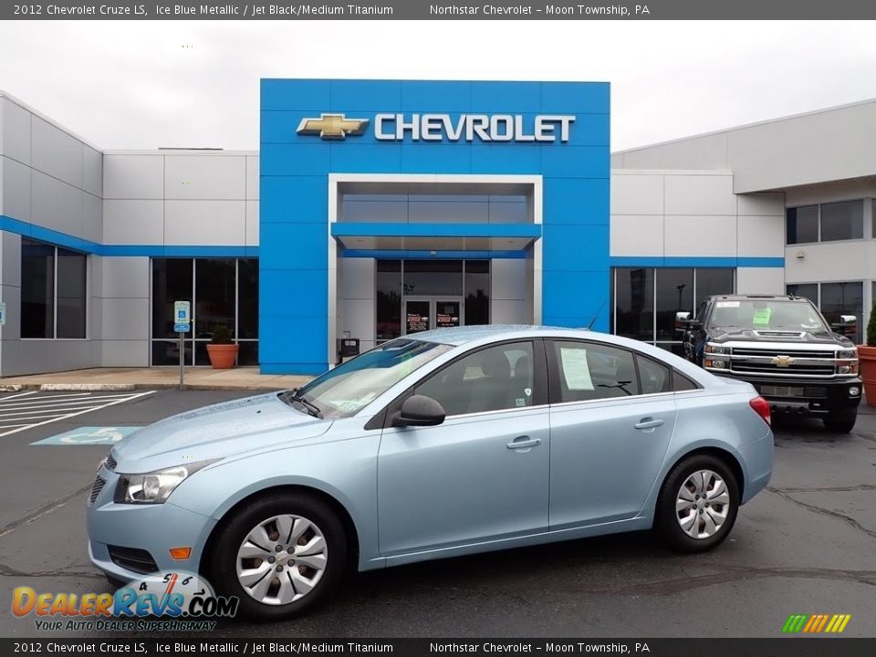 2012 Chevrolet Cruze LS Ice Blue Metallic / Jet Black/Medium Titanium Photo #1