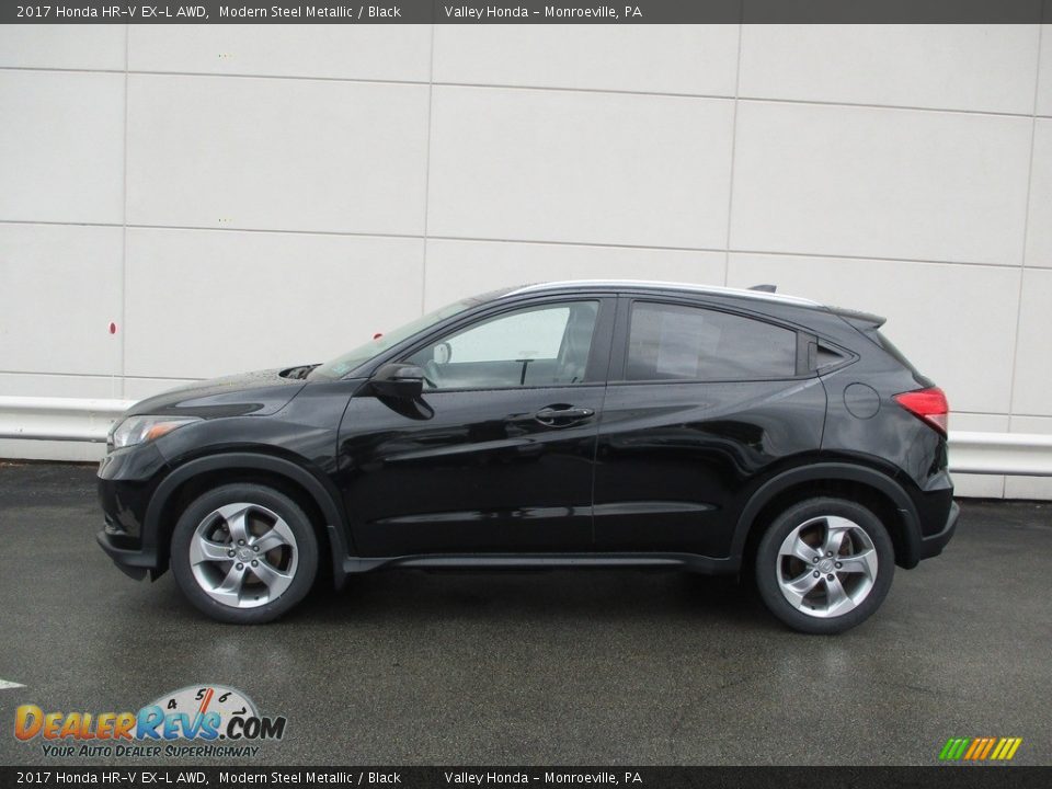 2017 Honda HR-V EX-L AWD Modern Steel Metallic / Black Photo #2