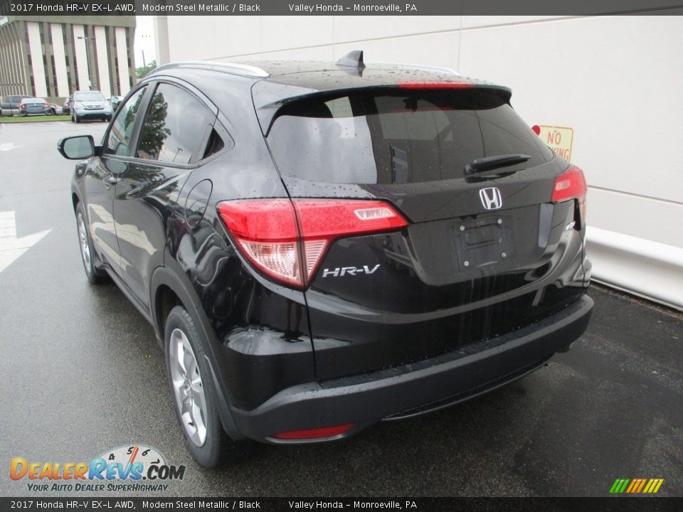 2017 Honda HR-V EX-L AWD Modern Steel Metallic / Black Photo #3