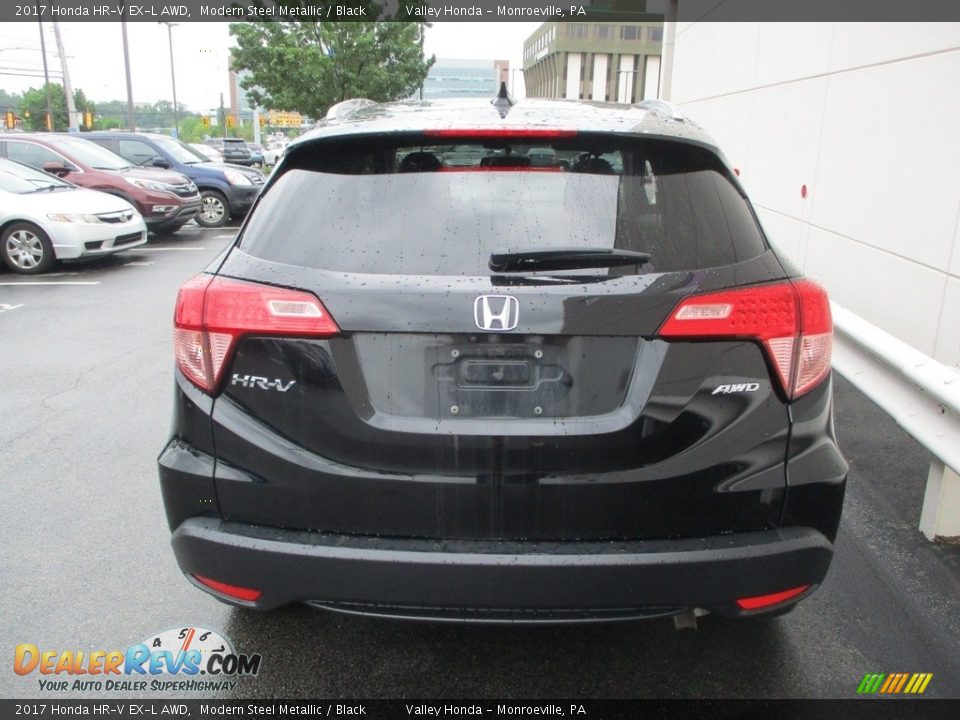 2017 Honda HR-V EX-L AWD Modern Steel Metallic / Black Photo #4