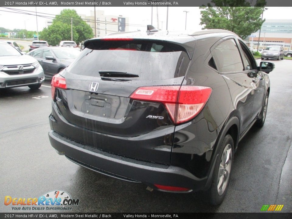 2017 Honda HR-V EX-L AWD Modern Steel Metallic / Black Photo #5