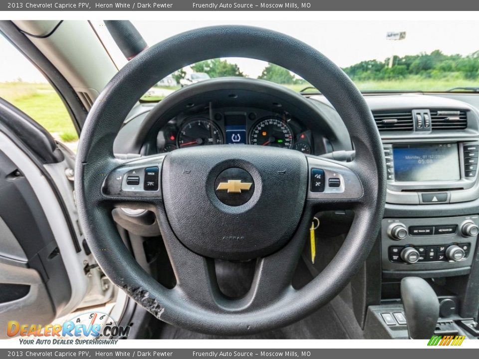 2013 Chevrolet Caprice PPV Heron White / Dark Pewter Photo #31