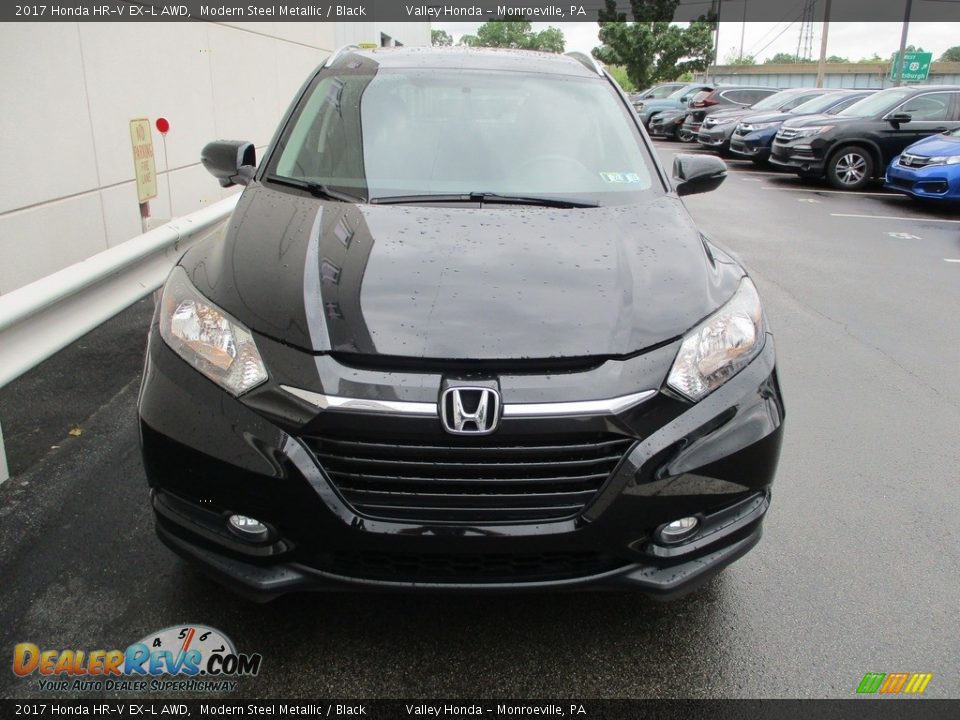 2017 Honda HR-V EX-L AWD Modern Steel Metallic / Black Photo #9