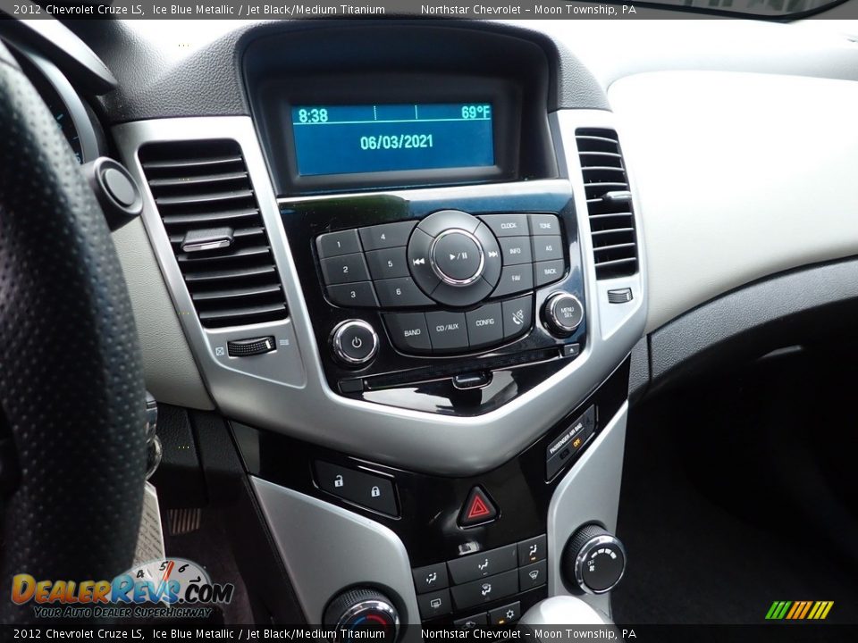 2012 Chevrolet Cruze LS Ice Blue Metallic / Jet Black/Medium Titanium Photo #28