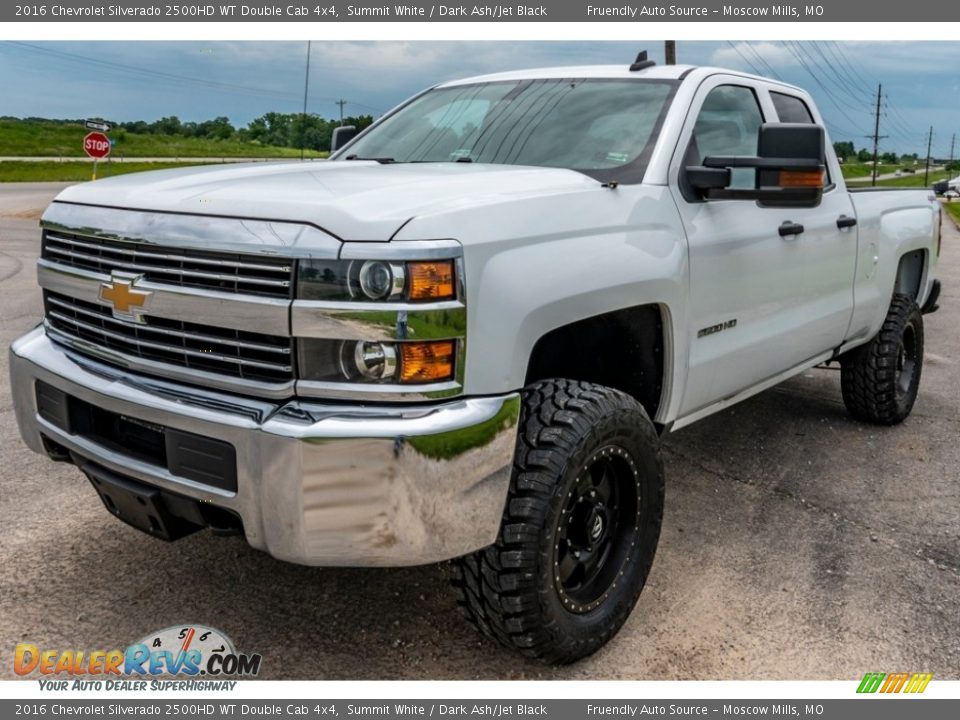 2016 Chevrolet Silverado 2500HD WT Double Cab 4x4 Summit White / Dark Ash/Jet Black Photo #8