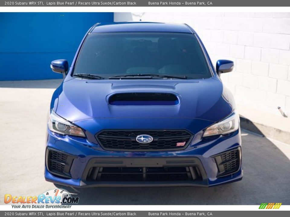 2020 Subaru WRX STI Lapis Blue Pearl / Recaro Ultra Suede/Carbon Black Photo #7