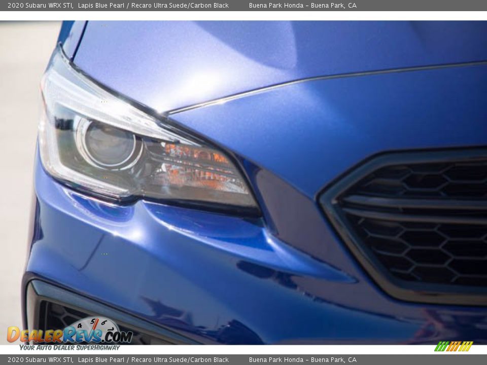 2020 Subaru WRX STI Lapis Blue Pearl / Recaro Ultra Suede/Carbon Black Photo #8
