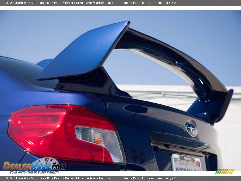 2020 Subaru WRX STI Lapis Blue Pearl / Recaro Ultra Suede/Carbon Black Photo #14