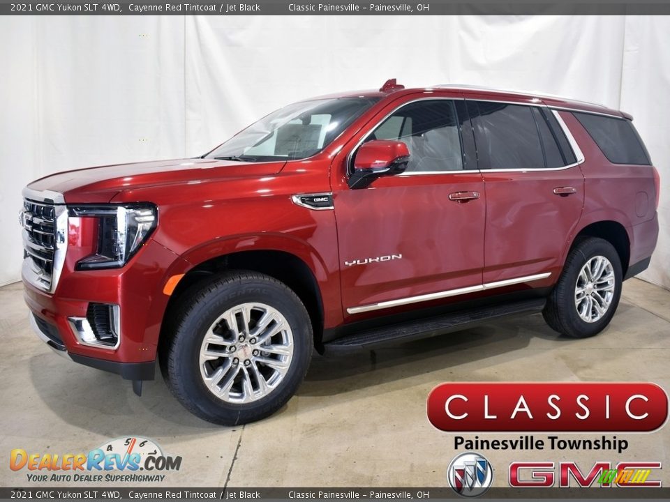 2021 GMC Yukon SLT 4WD Cayenne Red Tintcoat / Jet Black Photo #1