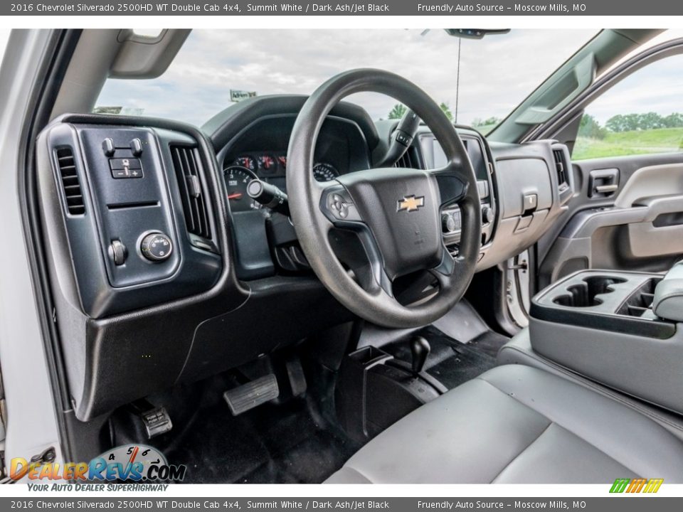 2016 Chevrolet Silverado 2500HD WT Double Cab 4x4 Summit White / Dark Ash/Jet Black Photo #20