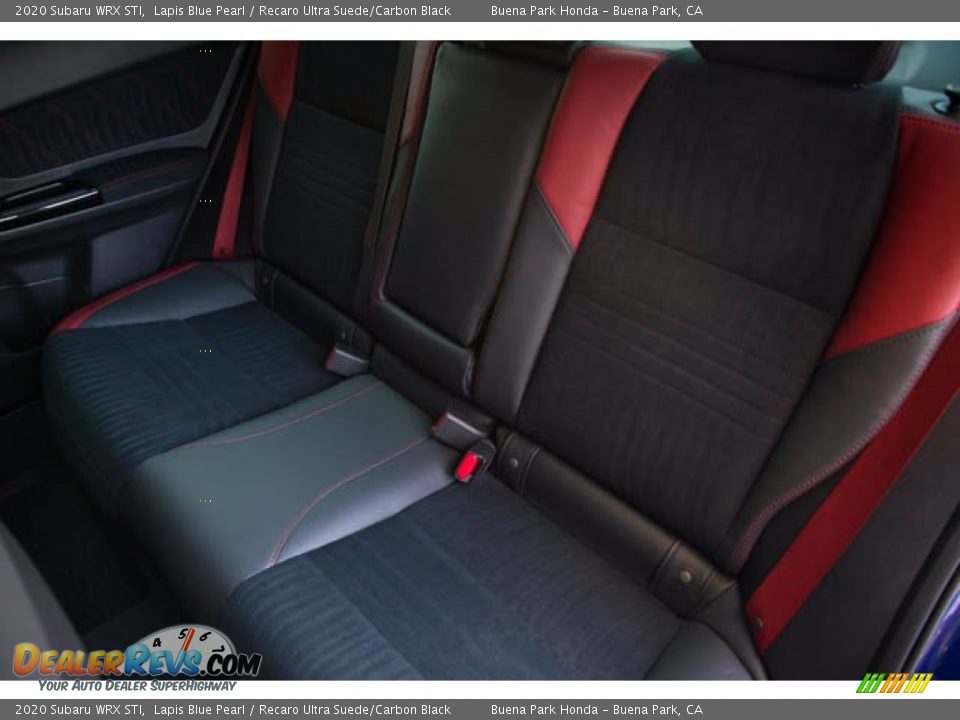 Rear Seat of 2020 Subaru WRX STI Photo #20