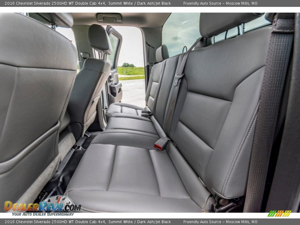 Rear Seat of 2016 Chevrolet Silverado 2500HD WT Double Cab 4x4 Photo #23