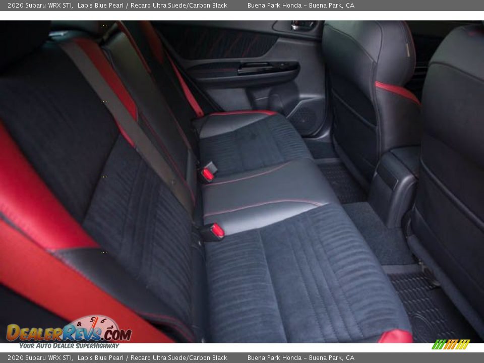 Rear Seat of 2020 Subaru WRX STI Photo #22