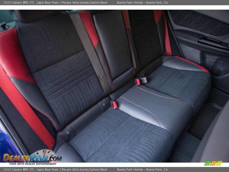 Rear Seat of 2020 Subaru WRX STI Photo #23