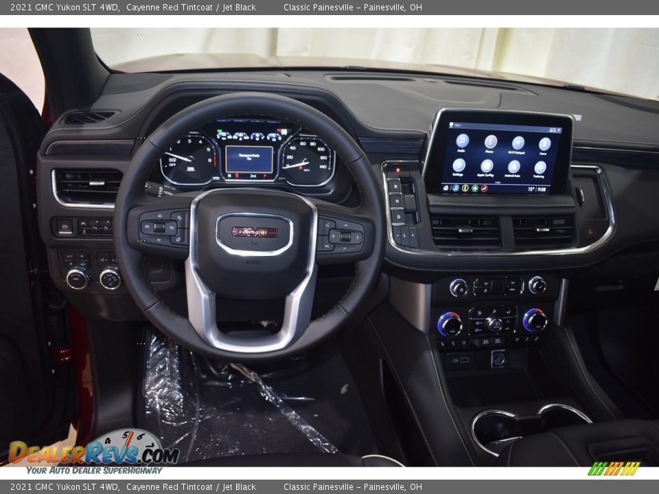 2021 GMC Yukon SLT 4WD Cayenne Red Tintcoat / Jet Black Photo #13