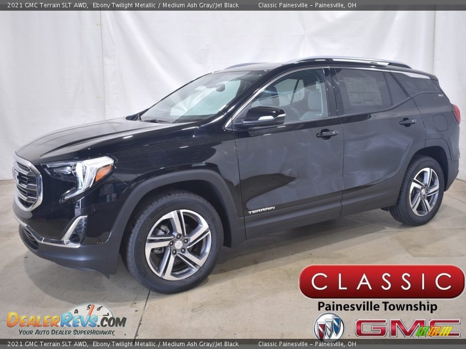 2021 GMC Terrain SLT AWD Ebony Twilight Metallic / Medium Ash Gray/Jet Black Photo #1