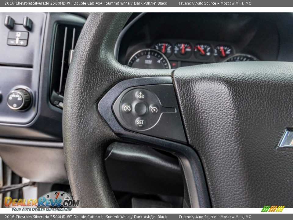 2016 Chevrolet Silverado 2500HD WT Double Cab 4x4 Steering Wheel Photo #35