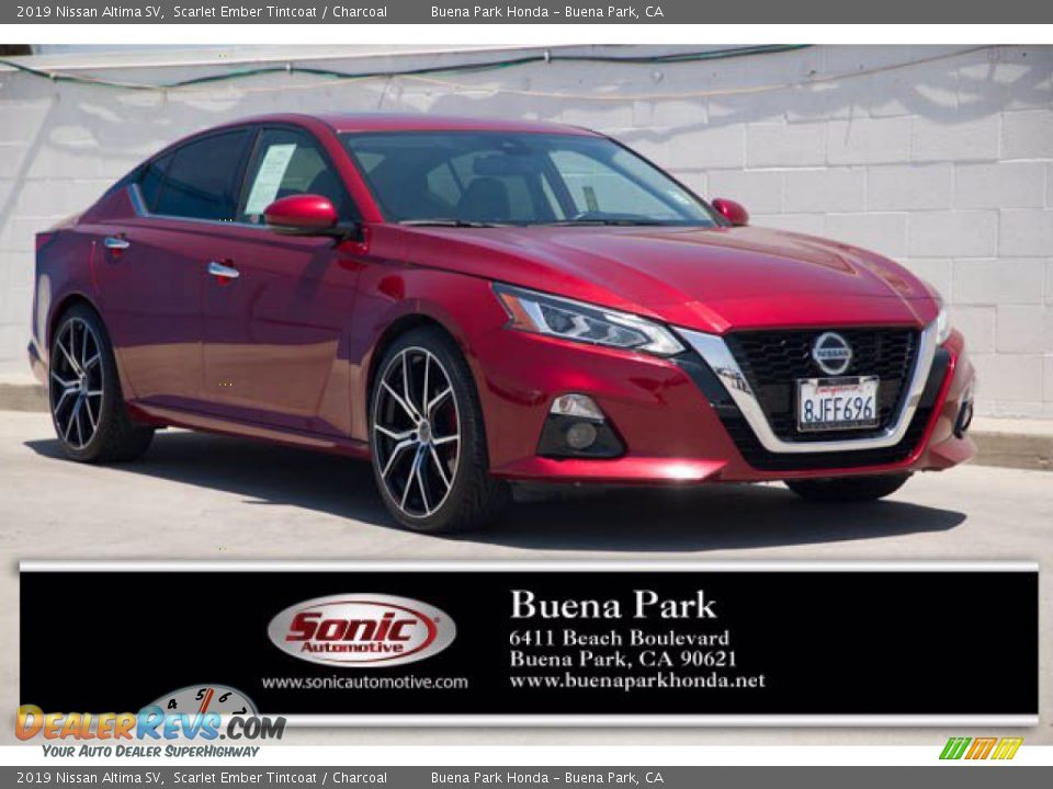 2019 Nissan Altima SV Scarlet Ember Tintcoat / Charcoal Photo #1