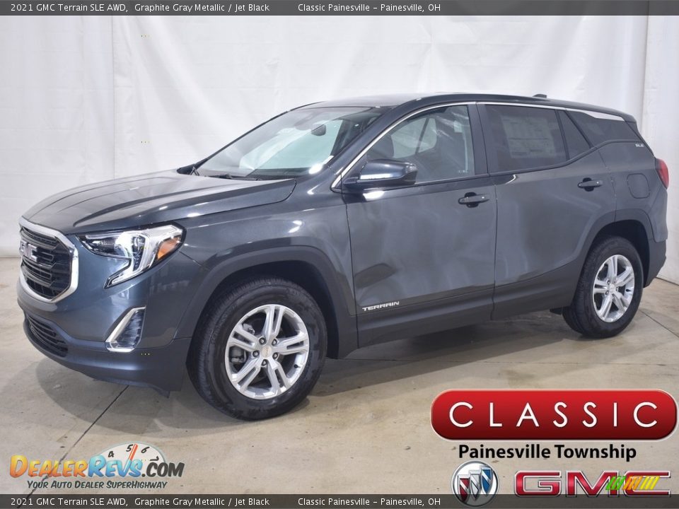 2021 GMC Terrain SLE AWD Graphite Gray Metallic / Jet Black Photo #1