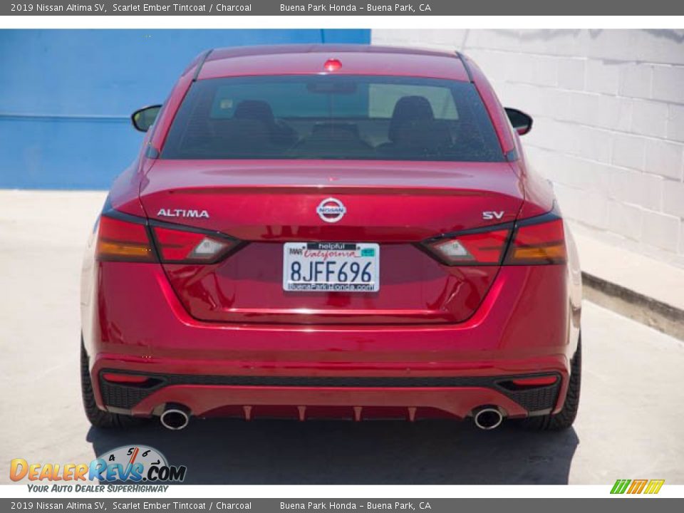 2019 Nissan Altima SV Scarlet Ember Tintcoat / Charcoal Photo #9