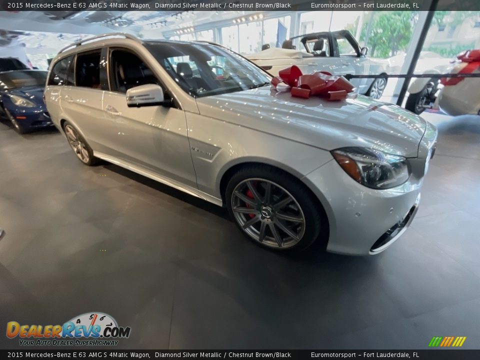 Diamond Silver Metallic 2015 Mercedes-Benz E 63 AMG S 4Matic Wagon Photo #3