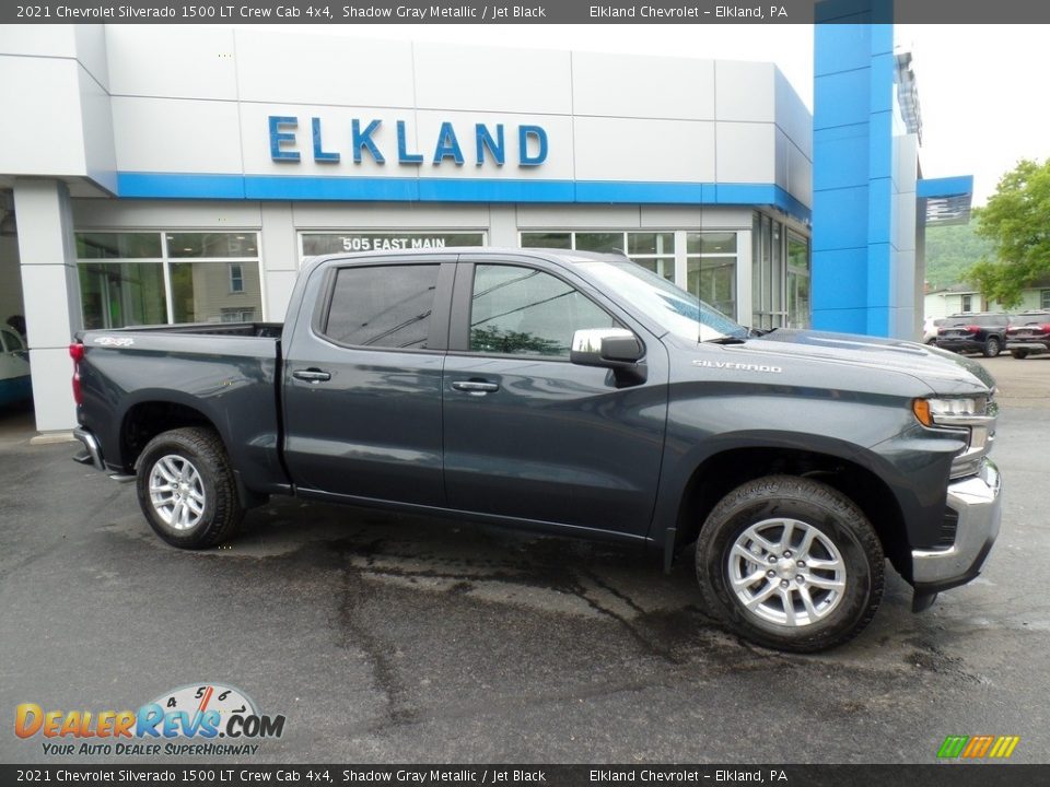 2021 Chevrolet Silverado 1500 LT Crew Cab 4x4 Shadow Gray Metallic / Jet Black Photo #5