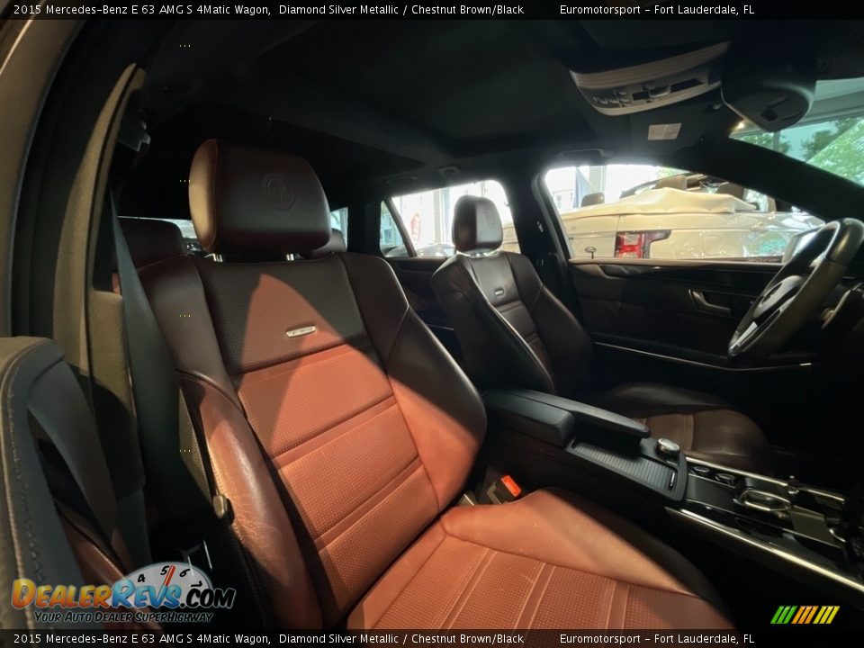 2015 Mercedes-Benz E 63 AMG S 4Matic Wagon Diamond Silver Metallic / Chestnut Brown/Black Photo #4