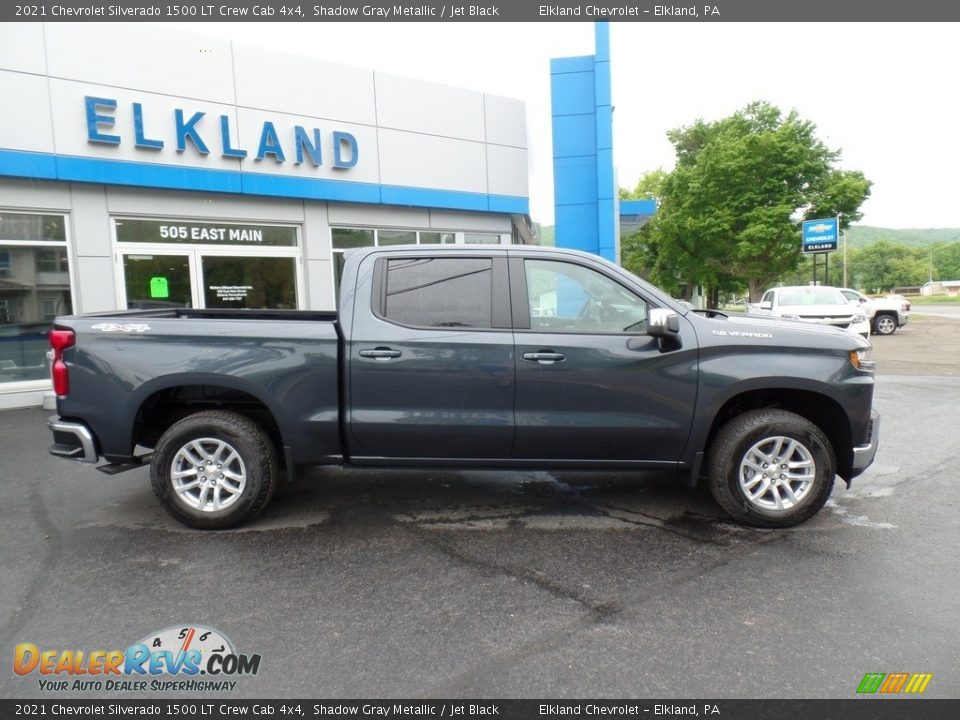 2021 Chevrolet Silverado 1500 LT Crew Cab 4x4 Shadow Gray Metallic / Jet Black Photo #6