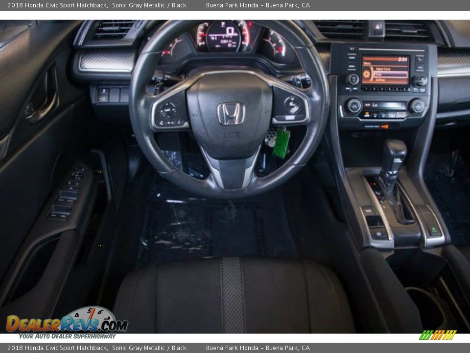 2018 Honda Civic Sport Hatchback Sonic Gray Metallic / Black Photo #5