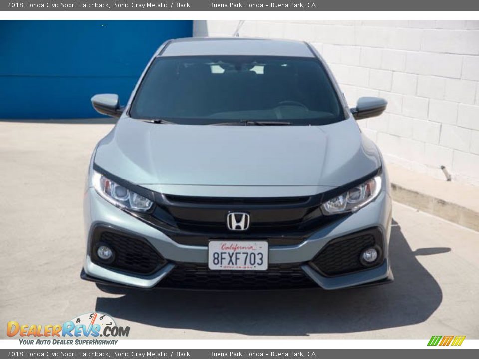 2018 Honda Civic Sport Hatchback Sonic Gray Metallic / Black Photo #7