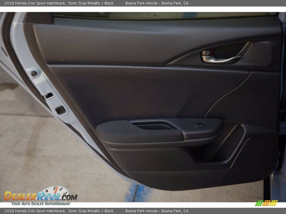 2018 Honda Civic Sport Hatchback Sonic Gray Metallic / Black Photo #29