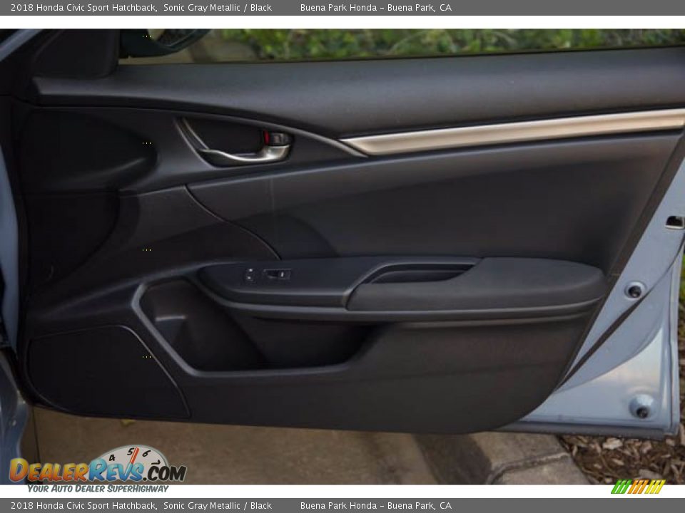 2018 Honda Civic Sport Hatchback Sonic Gray Metallic / Black Photo #31