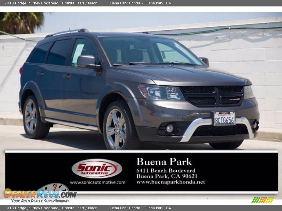 2018 Dodge Journey Crossroad Granite Pearl / Black Photo #1