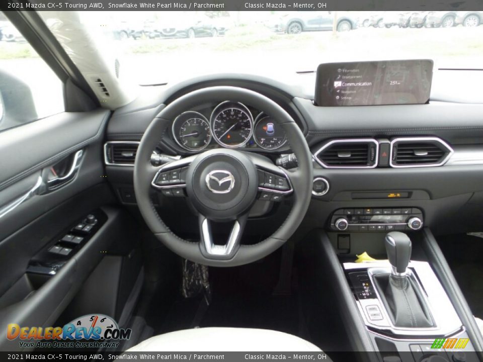 2021 Mazda CX-5 Touring AWD Snowflake White Pearl Mica / Parchment Photo #4