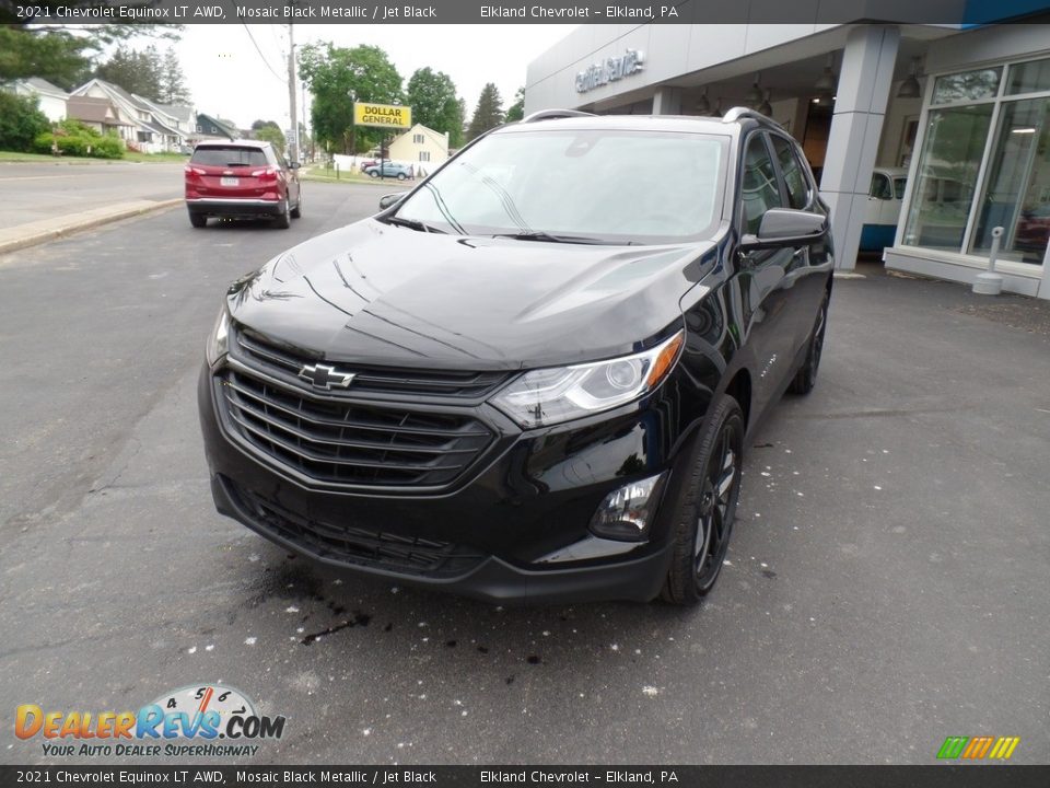 2021 Chevrolet Equinox LT AWD Mosaic Black Metallic / Jet Black Photo #2