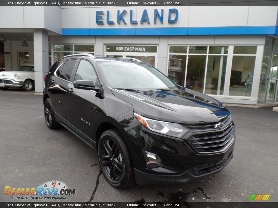 2021 Chevrolet Equinox LT AWD Mosaic Black Metallic / Jet Black Photo #4