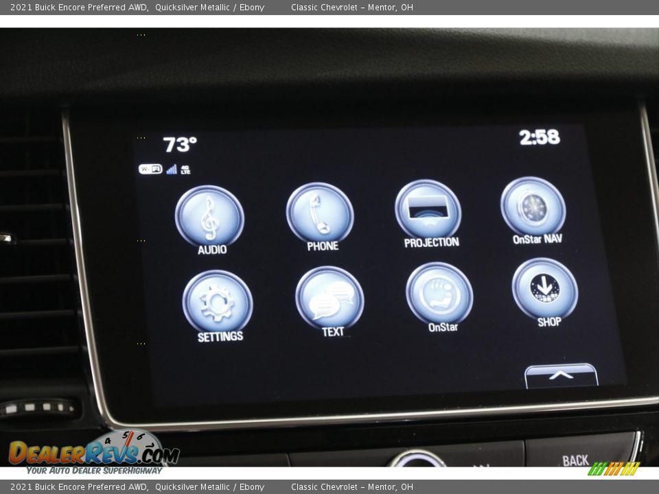 2021 Buick Encore Preferred AWD Quicksilver Metallic / Ebony Photo #10