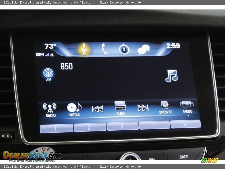 2021 Buick Encore Preferred AWD Quicksilver Metallic / Ebony Photo #11