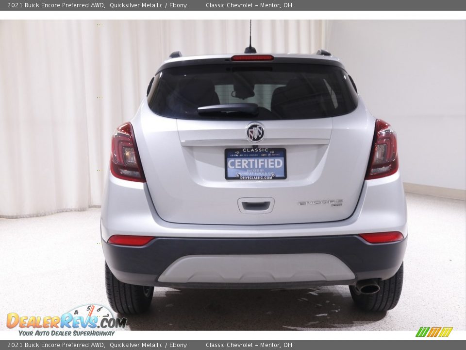 2021 Buick Encore Preferred AWD Quicksilver Metallic / Ebony Photo #18