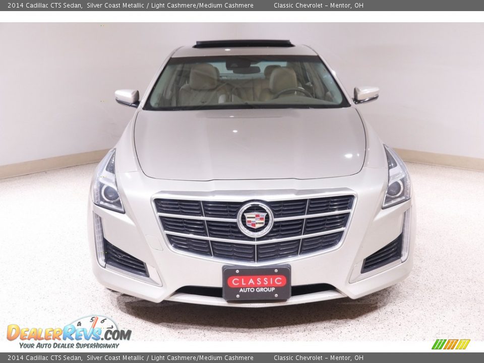 2014 Cadillac CTS Sedan Silver Coast Metallic / Light Cashmere/Medium Cashmere Photo #2