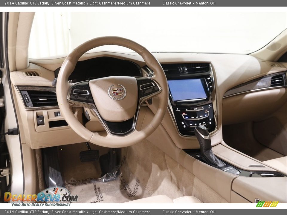2014 Cadillac CTS Sedan Silver Coast Metallic / Light Cashmere/Medium Cashmere Photo #6