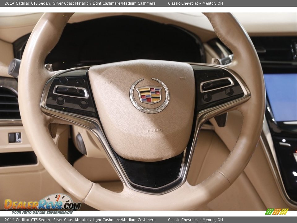 2014 Cadillac CTS Sedan Silver Coast Metallic / Light Cashmere/Medium Cashmere Photo #7