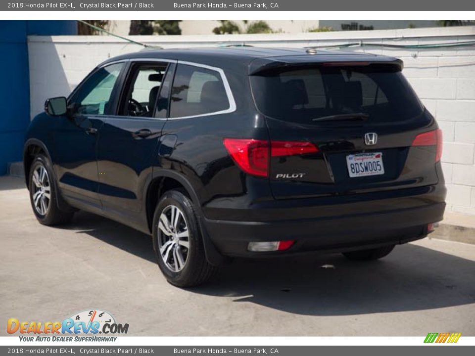 2018 Honda Pilot EX-L Crystal Black Pearl / Black Photo #2