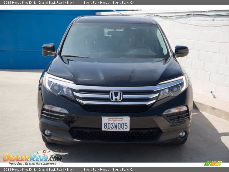 2018 Honda Pilot EX-L Crystal Black Pearl / Black Photo #7